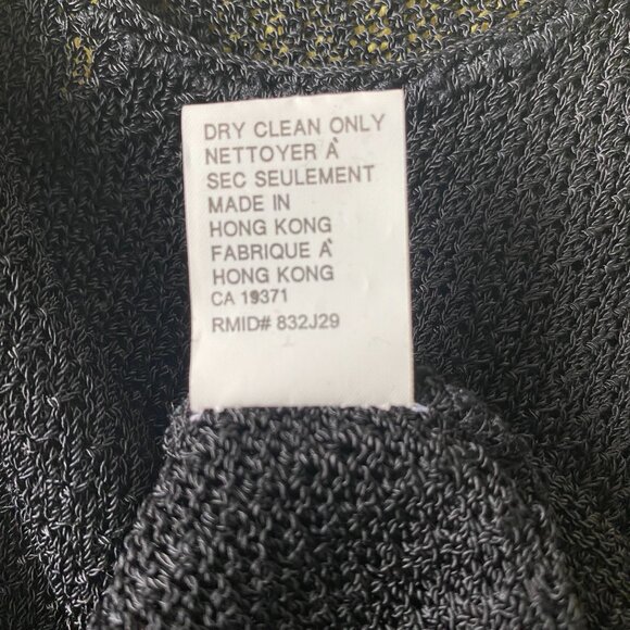 Anne Klein Mesh Sleeveless Black Top - Picture 8 of 8